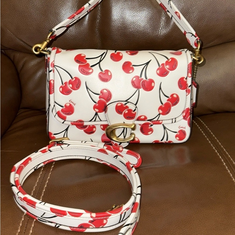 *SOLD* Coach Soft Tabby With Cherry Print Shoulder Bag